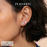 Emerald Glow Moissanite Earrings