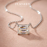 Emerald Glow Moissanite Necklace