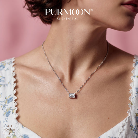 [Emerald Glow] Moissanite Necklace