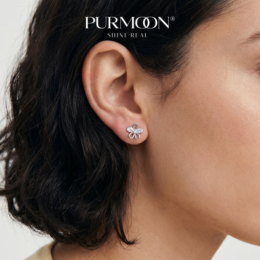 [Flora Spark] Moissanite Earings