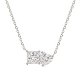 [Amour · Twin Glow] Moissanite Necklace