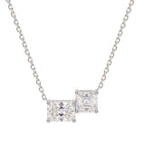 [Aura ·Twin Glow] Moissanite Necklace